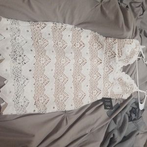 Lulu's White Lace Dress